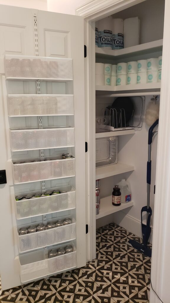 organized hall closet