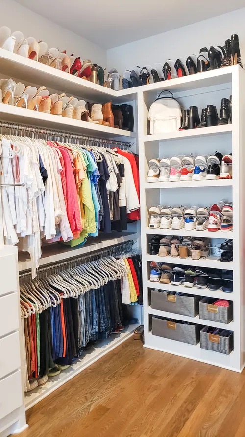 organized stylish closet